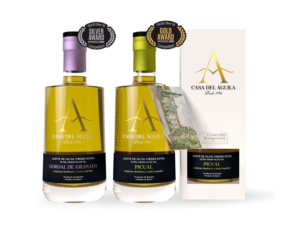 premios y reconocimiento silver y gold award 2020 para aceites gordal y picual
